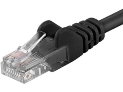 PremiumCord - Patch kabel - RJ-45 (M) do RJ-45 (M) - 1.5 m - UTP - CAT 6 - černá