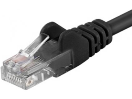 PremiumCord - Patch kabel - RJ-45 (M) do RJ-45 (M) - 10 m - UTP - CAT 6 - lisovaný - černá