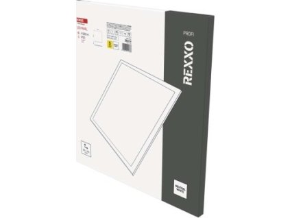 LED panel REXXO backlit 60×60, čtvercový vestavný bílý, 36W neutr. b.