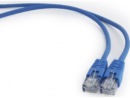 PremiumCord - Patch kabel - RJ-45 (M) do RJ-45 (M) - 1 m - UTP - CAT 5e - modrá