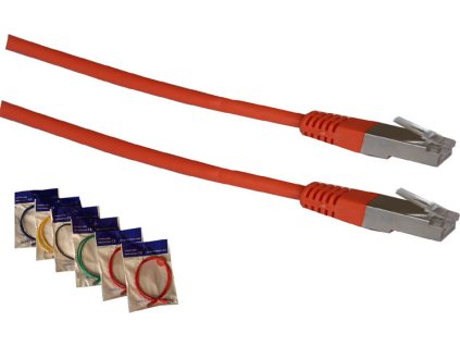 FTP patch cord OPTIX Cat5e,  3m oranžový