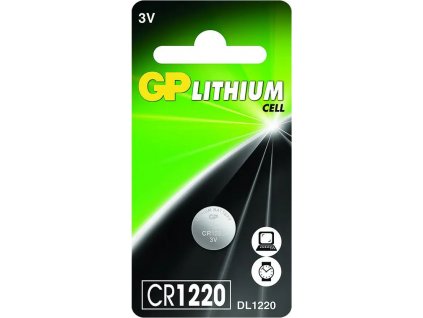 baterie GP knoflíková CR1220 (1ks) blistr