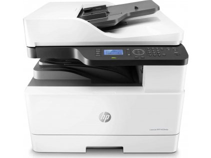 HP LaserJet MFP M443nda - Multifunkční tiskárna - Č/B - laser - A3/Ledger (297 x 432 mm) (originální) - A3/Ledger (média) - až 25 stran/min. (kopírování) - až 25 stran/min. (tisk) - 350 listy - USB 2.0, LAN