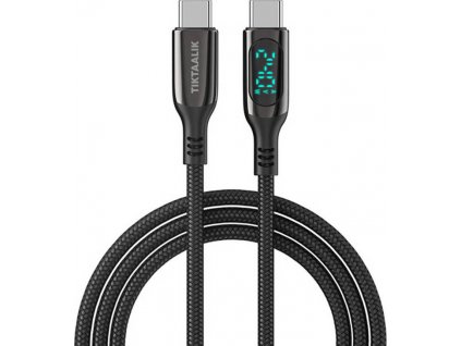 Kabel USB-C na USB-C TIKTAALIK PD 240W, 1,5 m (černý)