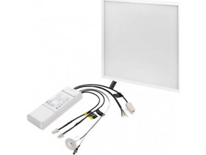 LED panel 60×60, výška 10mm, čtvercový vestavný bílý, 40W neutr. b. UGR, Emergency