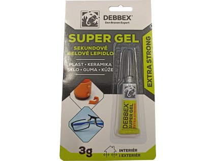 lepidlo vteřinové gelové 3g DEBBEX SUPER GEL