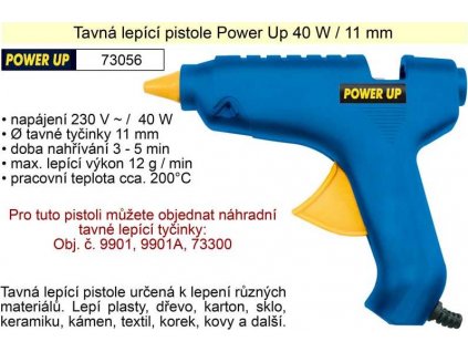 Tavná lepící pistole Power Up 40 W 11 mm