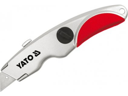 Nůž žiletkový YATO kovový se zásobníkem 3 kusů čepelí