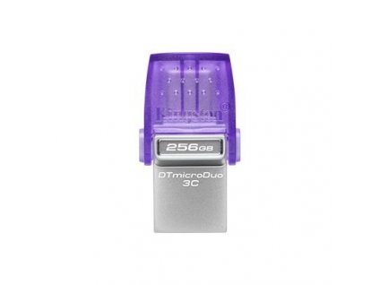 Kingston DataTraveler microDuo 3C - Jednotka USB flash - 256 GB - USB 3.2 Gen 1 / USB-C