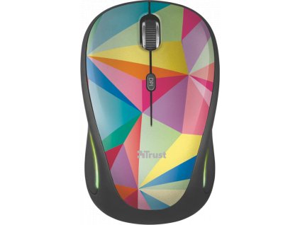 TRUST Myš Yvi Wireless Mouse USB, geometrics