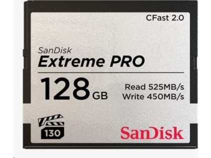 SanDisk Extreme Pro - Paměťová karta flash - 128 GB - CFast 2.0
