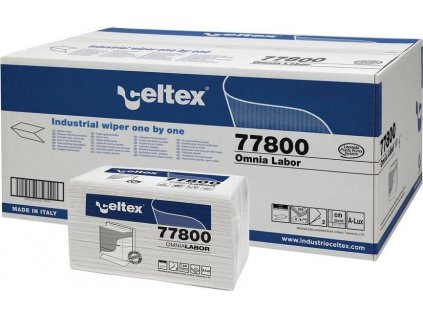 Papírové ručníky skládané CELTEX Omnia Labor 2400ks, bílé, 2vrstvy - 1krt