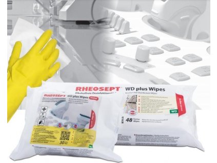 Vlhčené dezinfekční utěrky Rheosept WD Plus MINI na plochy a povrchy  - 30ks