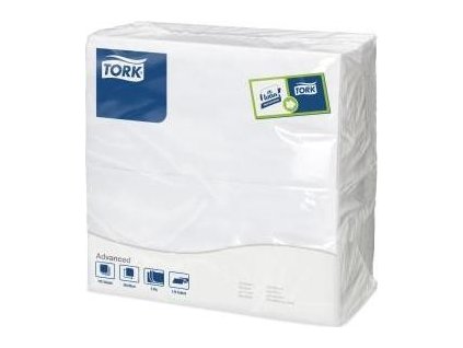 Papírové ubrousky TORK 3vrstvy 39x39cm bílé sklad 1/8 - 100ks