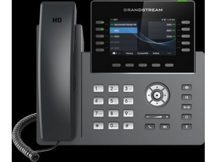 Grandstream GRP2615 SIP telefon, 4.3" TFT bar. displej, 5 SIP účtů, 10 prog. tl., 2x1Gb, WiFi, BT
