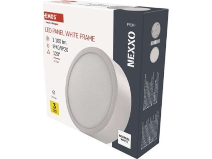 LED přisazené svítidlo NEXXO, kruhové, bílé, 12,5W, neutrální bílá