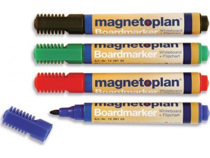 Popisovač Magnetoplan na bílé tabule nebo flipchart papír, mix barev, 4ks