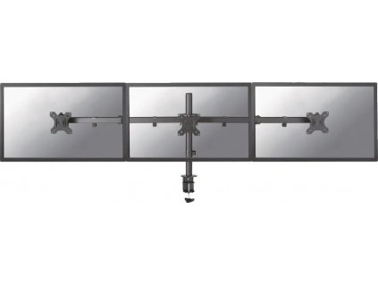 Neomounts FPMA-D550D3 - Montážní sada - plný pohyb - pro 3 LCD displeje - ocel - černá - velikost obrazovky: 10"-27" - upevnění svorkou, průchodka, upevnitelné na stůl