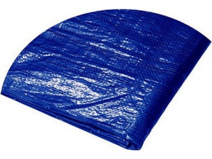 PE plachta zakrývací kulatá, modro-stříbrná, 120g/m2, 5-5,5m