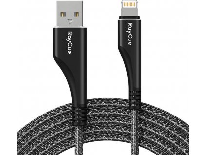 Kabel USB-A do lightning RayCue CA01 1.2m 2.4A (czarny)