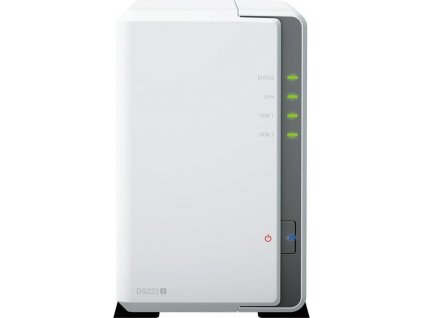 Synology Disk Station DS223J - Server NAS - SATA 6Gb/s - RAID RAID 0, 1, JBOD - RAM 1 GB - Gigabit Ethernet - iSCSI podpora