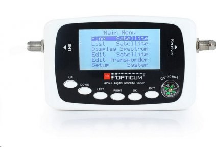 OPTICUM OPS-4 New Digital LCD vyhledávač družic DVB-S/S2