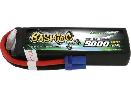 Gens Ace Bashing 5000mAh 11,1V 3S1P 60C EC5 LiPo baterie