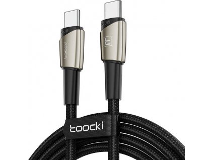 Kabel USB-C na USB-C Toocki TXCTT14- LG01-W2, 2 m, 140 W (perleťový nikl)