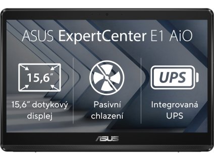 ASUS ExpertCenter E1 AiO N4500/4GB/128GB SSD/15,6" FHD/Touch/2yr Pick up & Return/Bez OS/Černá