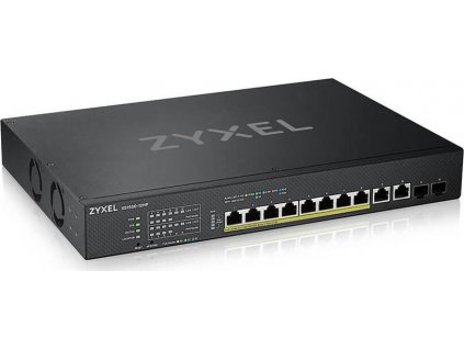 Zyxel XS1930-12HP - Přepínač - inteligentní - 8 x 100/1000/2.5G/5G/10GBase-T (PoE++) + 2 x 100/1000/2.5G/5G/10GBase-T + 2 x 10 Gigabit SFP+ - Lze montovat do rozvaděče - PoE++ (375 W)