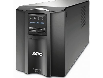APC Smart-UPS SMT1000IC - UPS - AC 220/230/240 V - 700 Watt - 1000 VA - RS-232, USB - výstupní konektory: 8 - černá - s APC SmartConnect