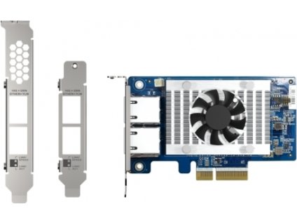 QNAP QXG-10G2T-X710 - dvouportová rozšiřující 10GbE (Intel X710) karta pro PC i QNAP NAS