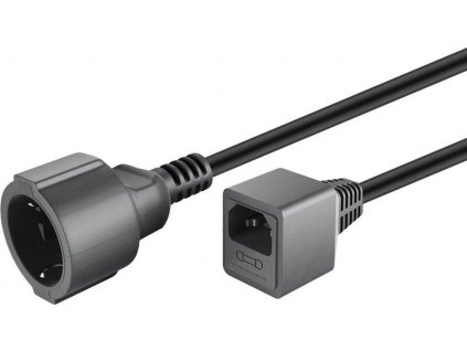 PREMIUMCORD Kabel napájecí 230V Prodlužovací  s EURO konektorem C14 (IEC connection) , 1,5m