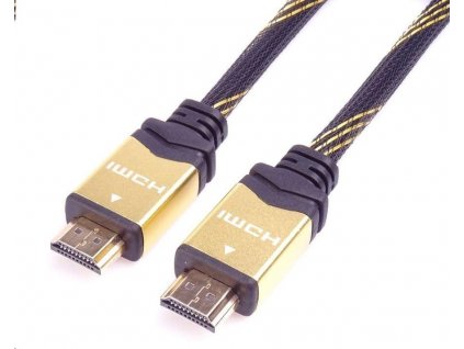 PREMIUMCORD Kabel HDMI 2.0 High Speed + Ethernet kabel HQ, zlacené konektory, 1,5m