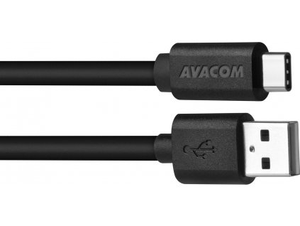 AVACOM datový a nabíjecí kabel USB - USB Type-C, 100cm, černá