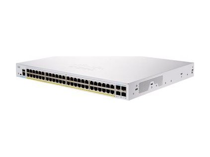 Cisco Business 250 Series CBS250-48P-4X - Přepínač - L3 - inteligentní - 48 x 10/100/1000 (PoE+) + 4 x 10 Gigabit SFP+ - Lze montovat do rozvaděče - PoE+ (370 W)