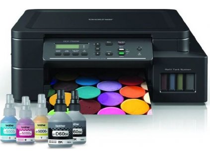 BROTHER inkoust DCP-T520W / A4/ 17/9,5ipm/ 128MB/ 6000x1200/ copy+scan+print/ USB 2.0 / wifi /ink tank system