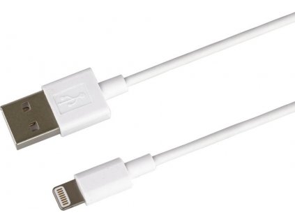 PremiumCord - Kabel Lightning - USB s piny (male) do Lightning s piny (male) - 2 m - bílá
