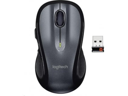 Logitech M510 - Myš - pravák - laser - 5 tlačítka - bezdrátový - 2.4 GHz - bezdrátový přijímač USB - černá