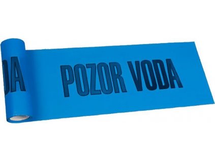 Fólie výstražná modrá - VODA 22cm x 20m