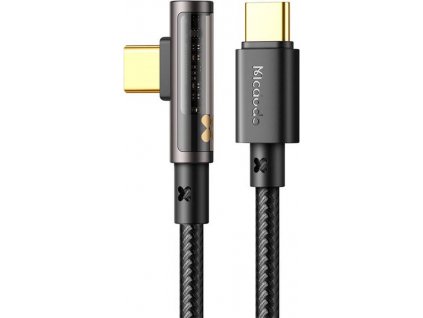 Kabel USB na USB-C Prism 90 stupňů Mcdodo CA-3400, 100W, 1,2 m (černý)