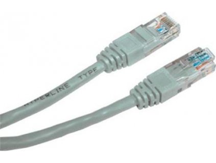 PremiumCord - Patch kabel - RJ-45 (M) do RJ-45 (M) - 10 m - UTP - CAT 6 - lisovaný, provedení bez hrbolků - šedá