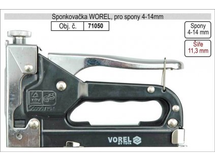 Sponkovačka Vorel pro spony 4-14 mm, spony šíře 11,3mm