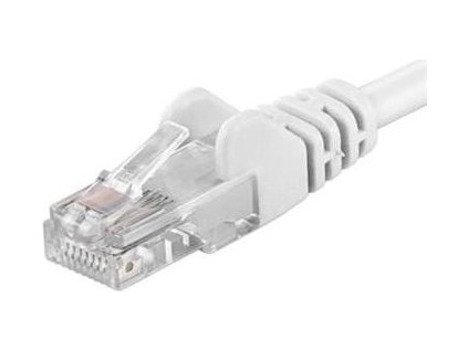 Patch kabel UTP RJ45-RJ45 level CAT6, 0.25m, bílá