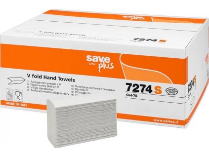 Papírové ručníky skládané CELTEX S-Plus V Cell 3000ks, 2vrstvy