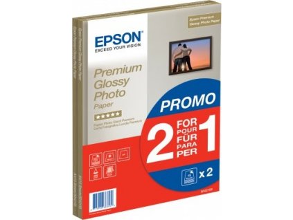 Epson Premium Glossy Photo Paper BOGOF - Lesklý - A4 (210 x 297 mm) - 255 g/m2 - 15 listy fotografický papír (balení 2) - pro EcoTank ET-2650, 2750, 2751, 2756, 2850, 2851, 2856, 4750, 4850