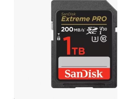 SanDisk Extreme Pro - Paměťová karta flash - 1 TB - Video Class V30 / UHS-I U3 / Class10 - SDXC UHS-I