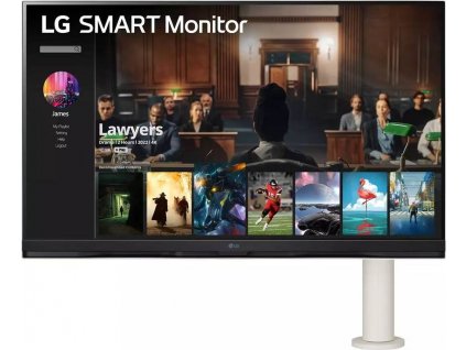 LG monitor 32SQ780S-W / VA / 31,5" / 4K 3840x2160 / 16:9 / 250cdm / 5ms / HDMI / USB-C//repro 5Wx2 /pivot/ výškově nast