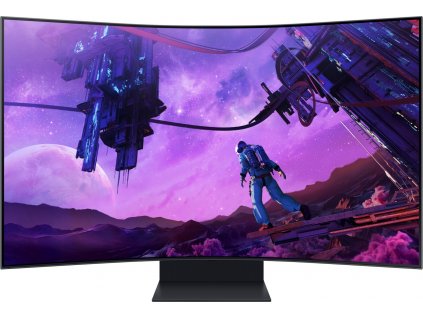 SAMSUNG LED MT LCD Gaming Smart Monitor 55" Odyssey Ark Monitor LS55BG970NUXEN - prohnutý,VA,3840x2160,1ms,HDMI,Wi,Pivot