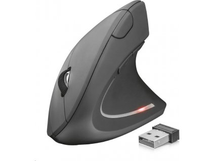 Myš Trust Verto Wireless Ergonomic Mouse, black, ergonomická vertikální